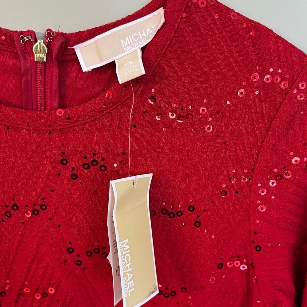 Michael Kors Red Casual Dress - Picture 3 of 4